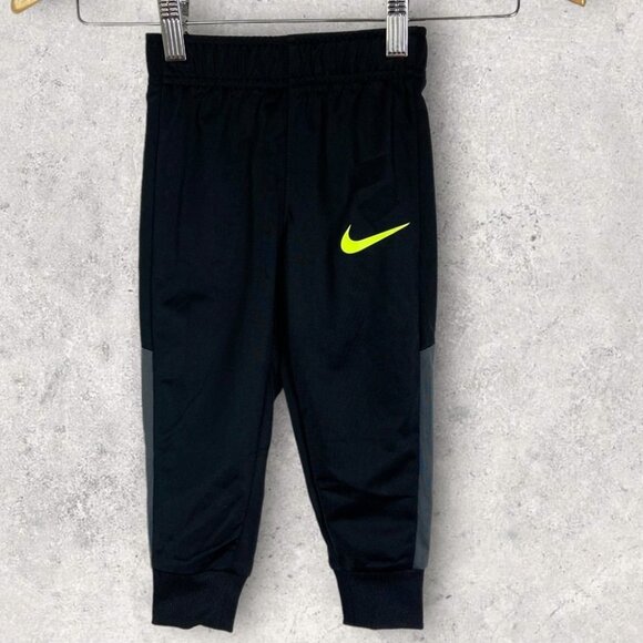 NEW Nike Little Boys Black Sweatpants Size 2T Track Pants 1-2 Years Joggers Pant - Picture 1 of 8